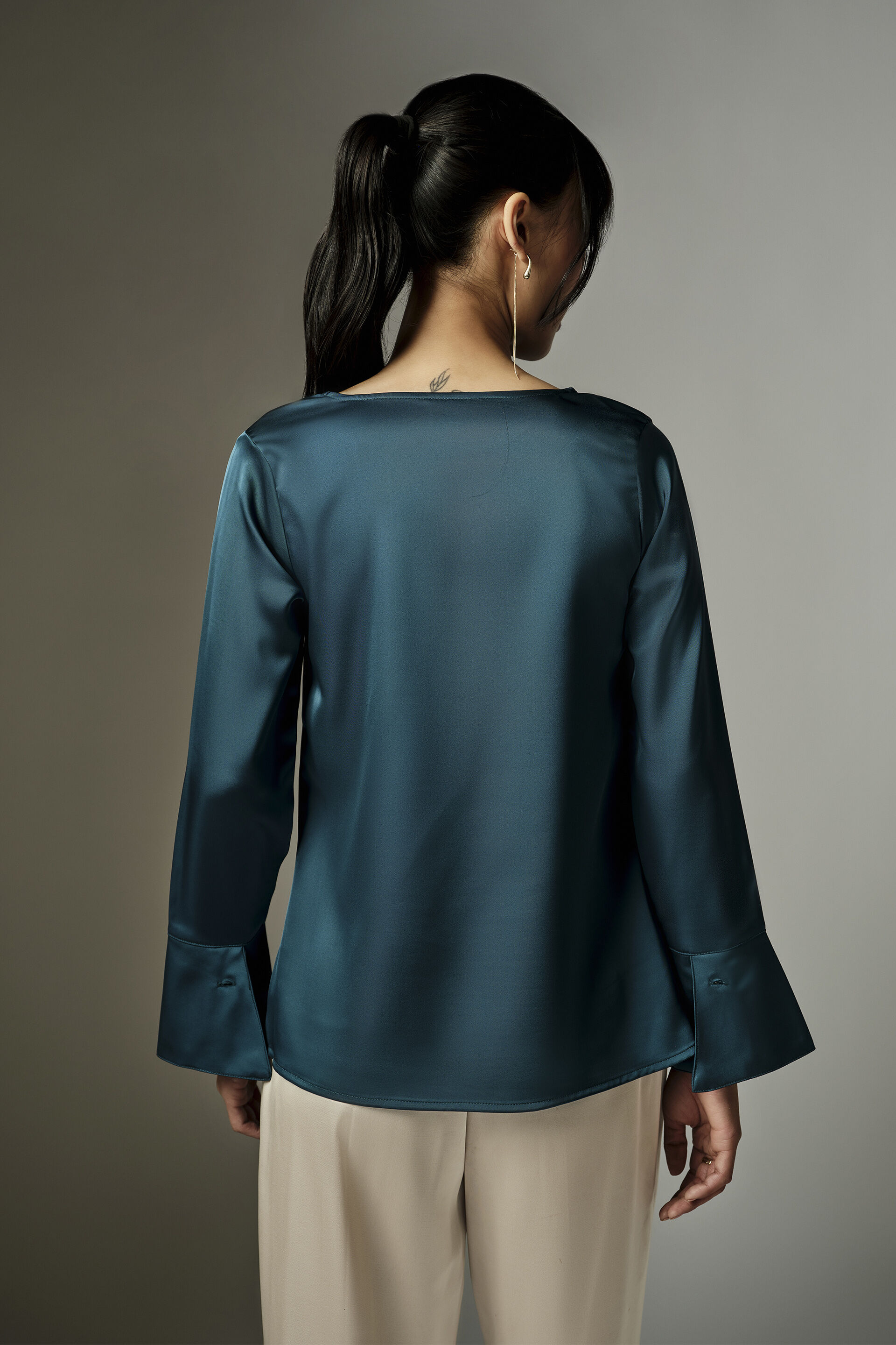 Diena Teal Top, Teal, image 6